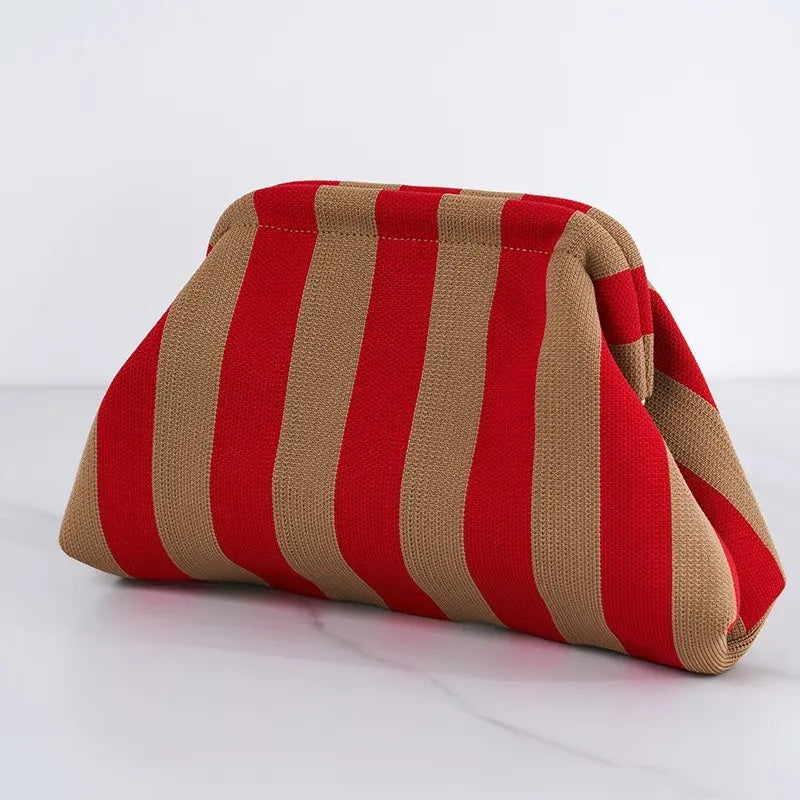 Striped Dumpling Bag
