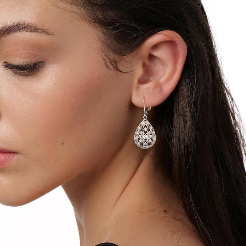Floral Teardrop Earrings