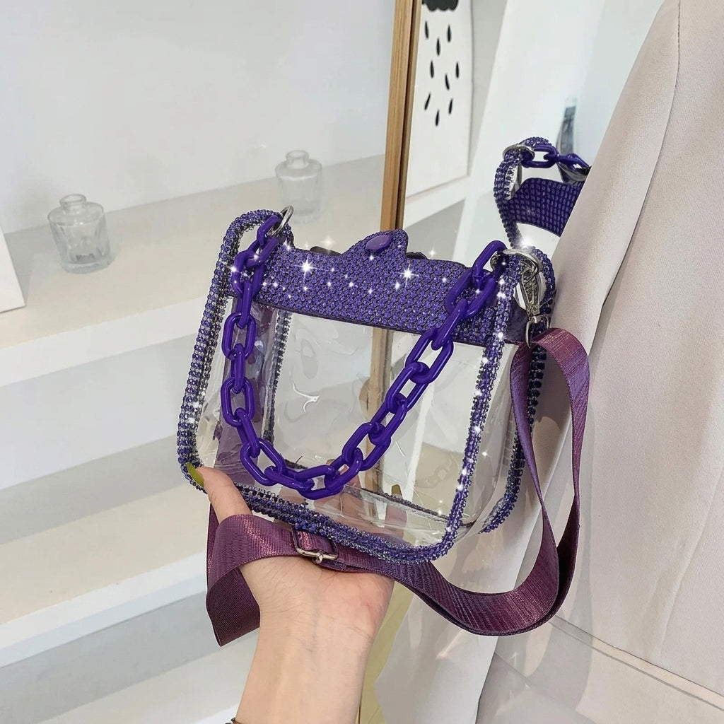 Sparkling Clear Crossbody Bag