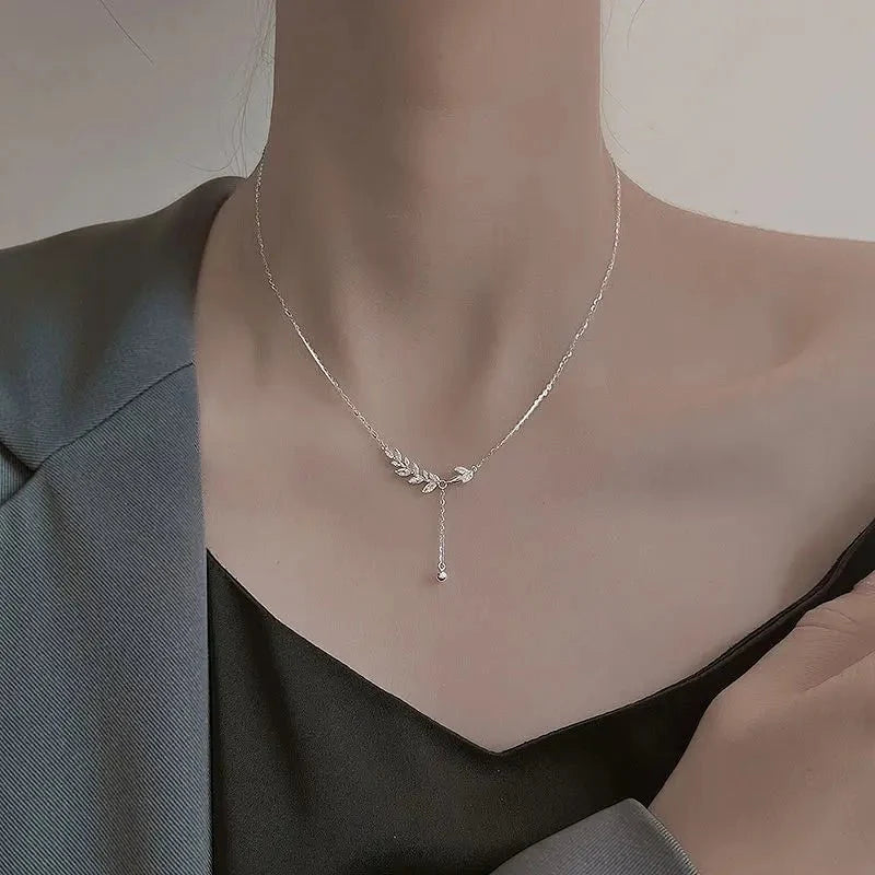 S925 Diamond Tree Botanical Necklace