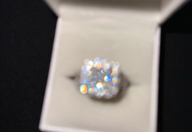 5-in-1 Diamond Accented Ring Stack worn by a customer