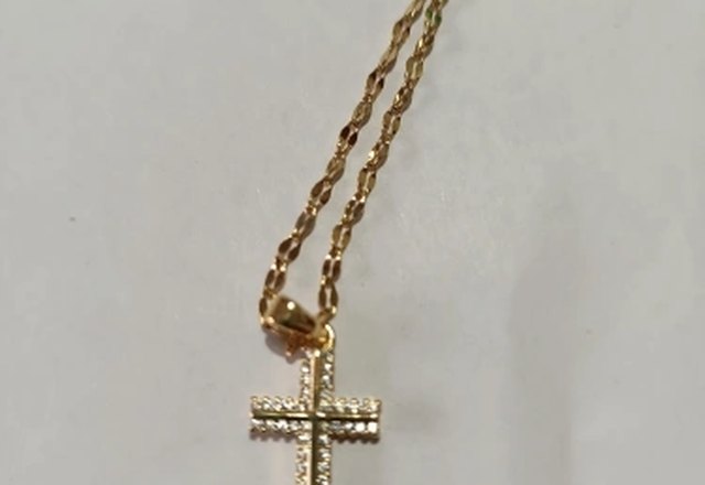 Iconic Dainty Necklace Collection worn by a customer