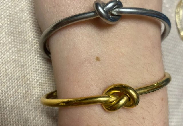 Classic Knot Bracelet worn by a customer