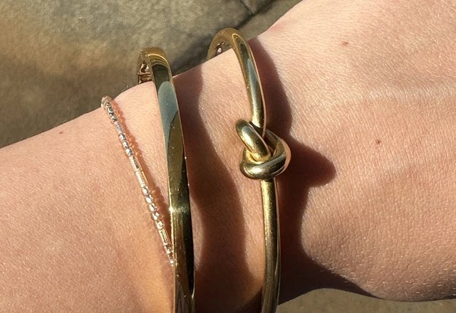 Classic Knot Bracelet worn by a customer