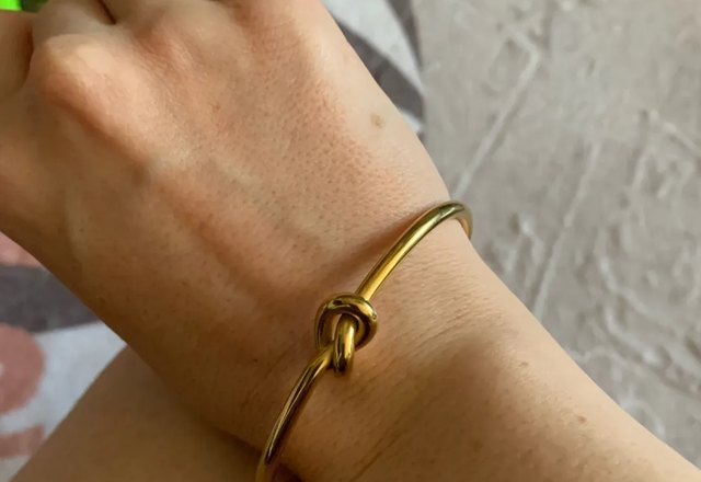 Classic Knot Bracelet worn by a customer